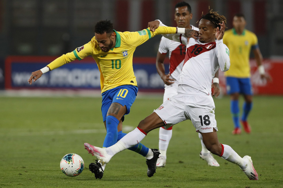 Brazil luôn át vía mỗi khi đối đầu với đội tuyển Peru